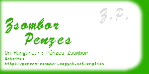 zsombor penzes business card