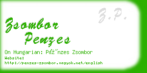 zsombor penzes business card